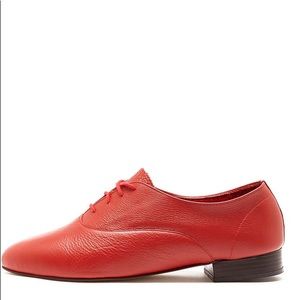 AMERICAN APPAREL BOBBY SOFT RED LEATHER SHOE